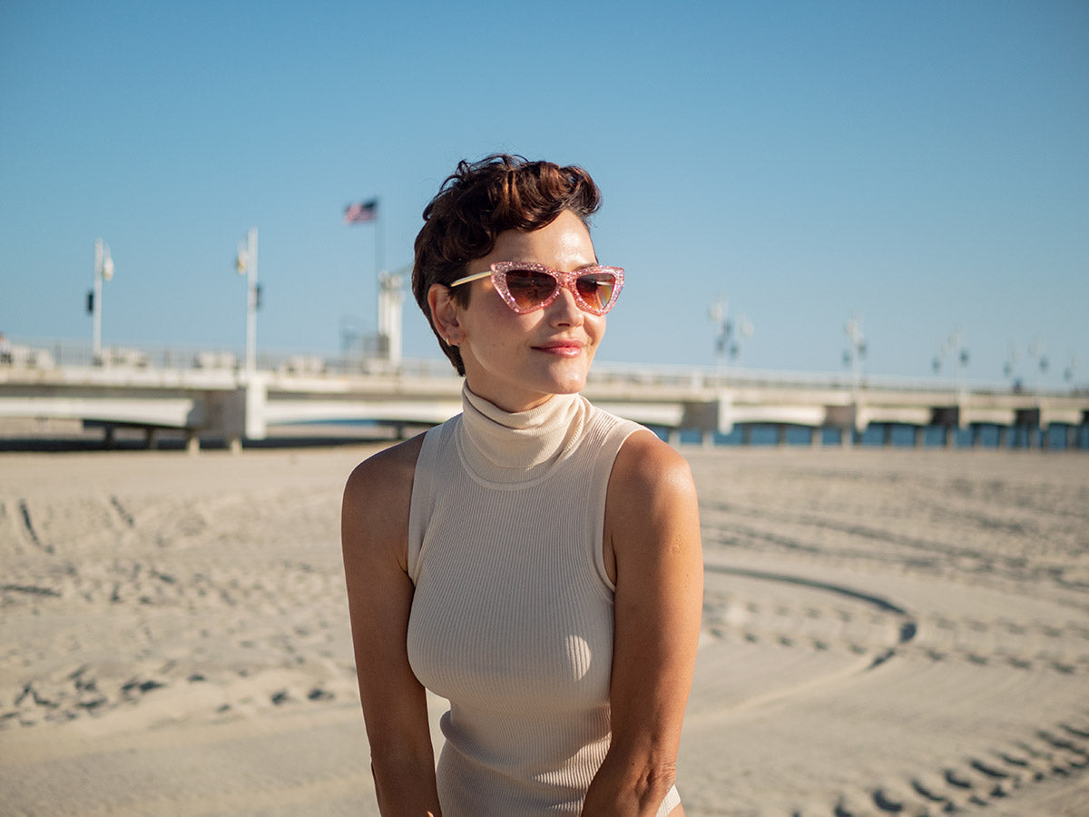 Antique Tortoise - Funky, Vintage, Cat Eye Sunglasses for Women