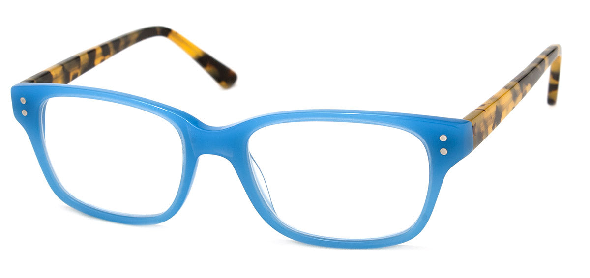 White Womens Rectangular Reading Glasses