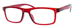 Red - Mens, Womens, Hip, Stylish, Rectangular, Vintage Reading Glasses