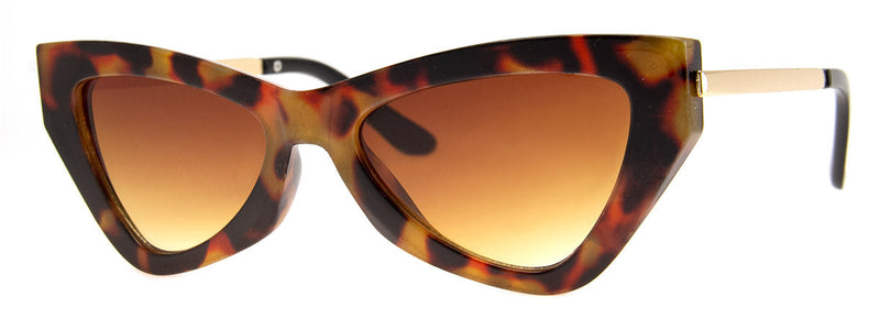 Black - Funky, Vintage, Cat Eye Sunglasses for Women