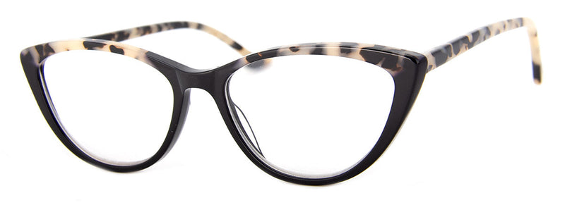 Leopard/Black - Optical Quality | Hip Cat Eye Reading Glasses