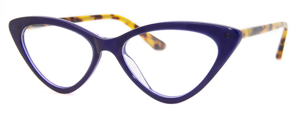 Blue/Tortoise - Hip Cat Eye Reading Glasses