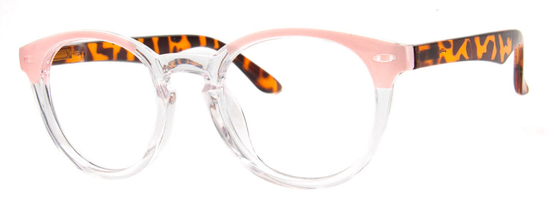 Tortoise/Pink - Mens, New, Popular, Round, Vintage, Womens, Reading Glasses