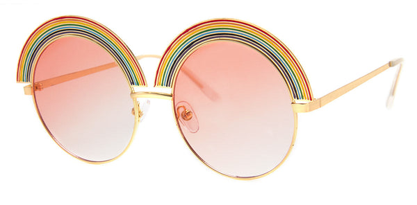 Gold - Rainbow Sunglasses for Women