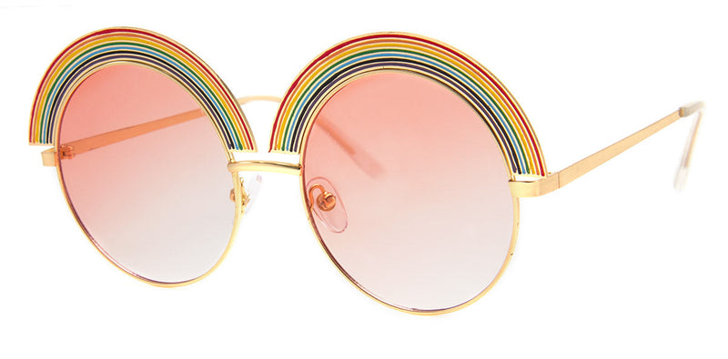 Gold - Rainbow Sunglasses for Women