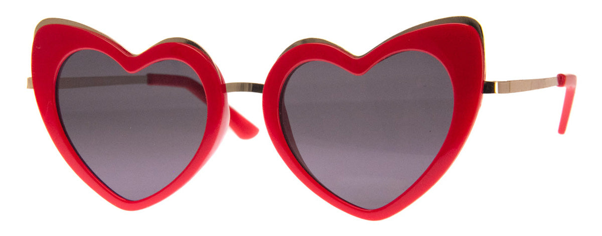 Heart-Throb Glasses Fun Oversized Heart-Shaped Sunglasses