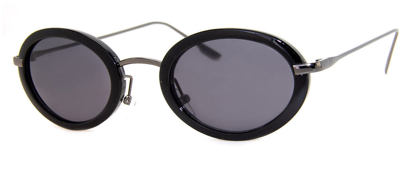 Black - Small, Round, Mens & Womens Sunglasses 